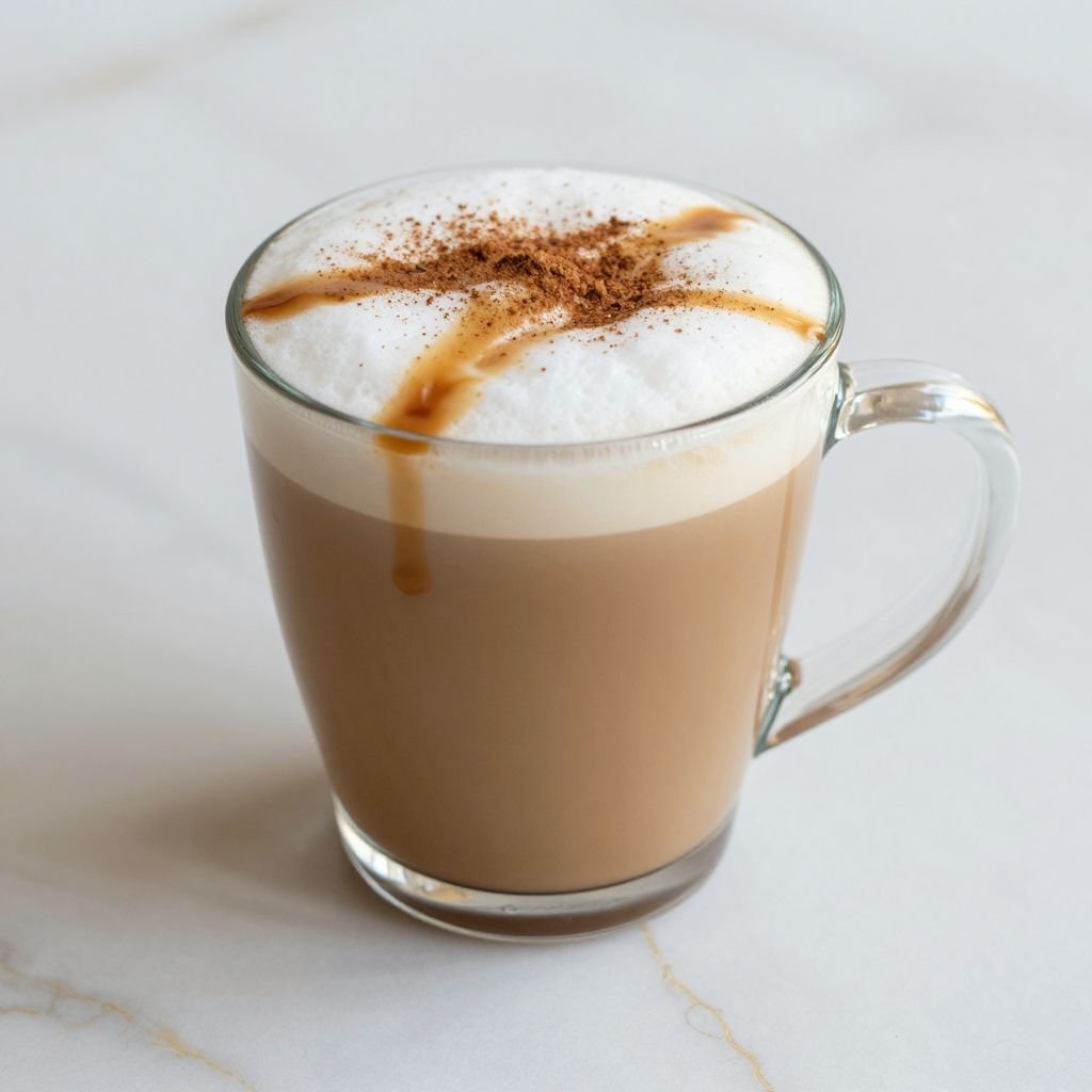 Cozy Cinnamon Vanilla Latte close up