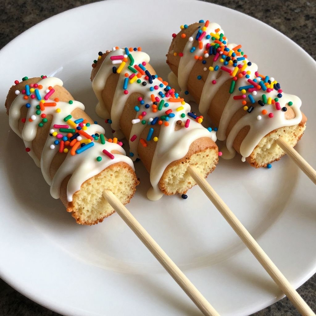 Easy Vanilla Birthday Cake Pops close up