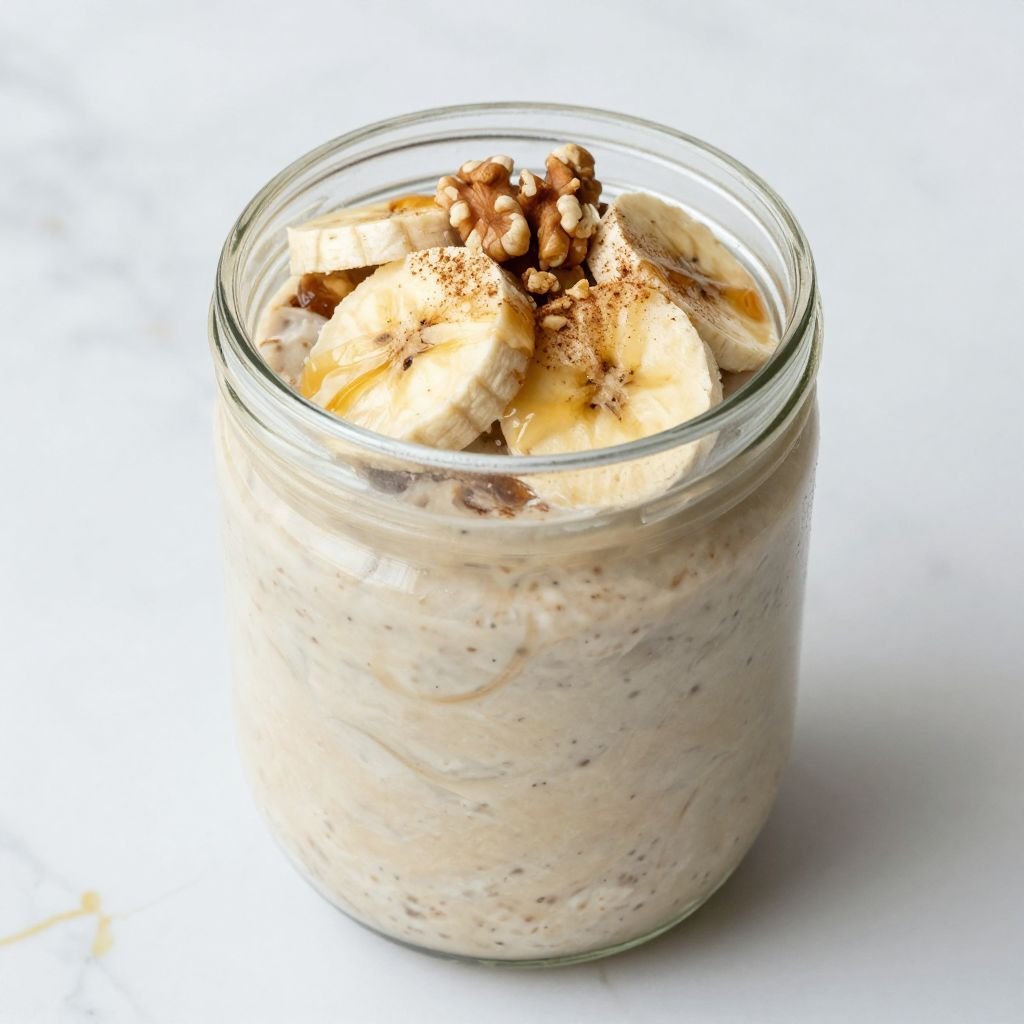 Maple Cinnamon Vanilla Overnight Oats close up
