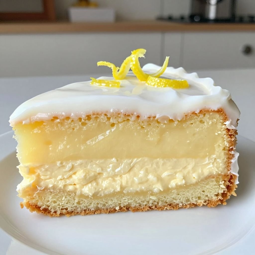 Moist Lemon Glaze Drizzle Cake close up