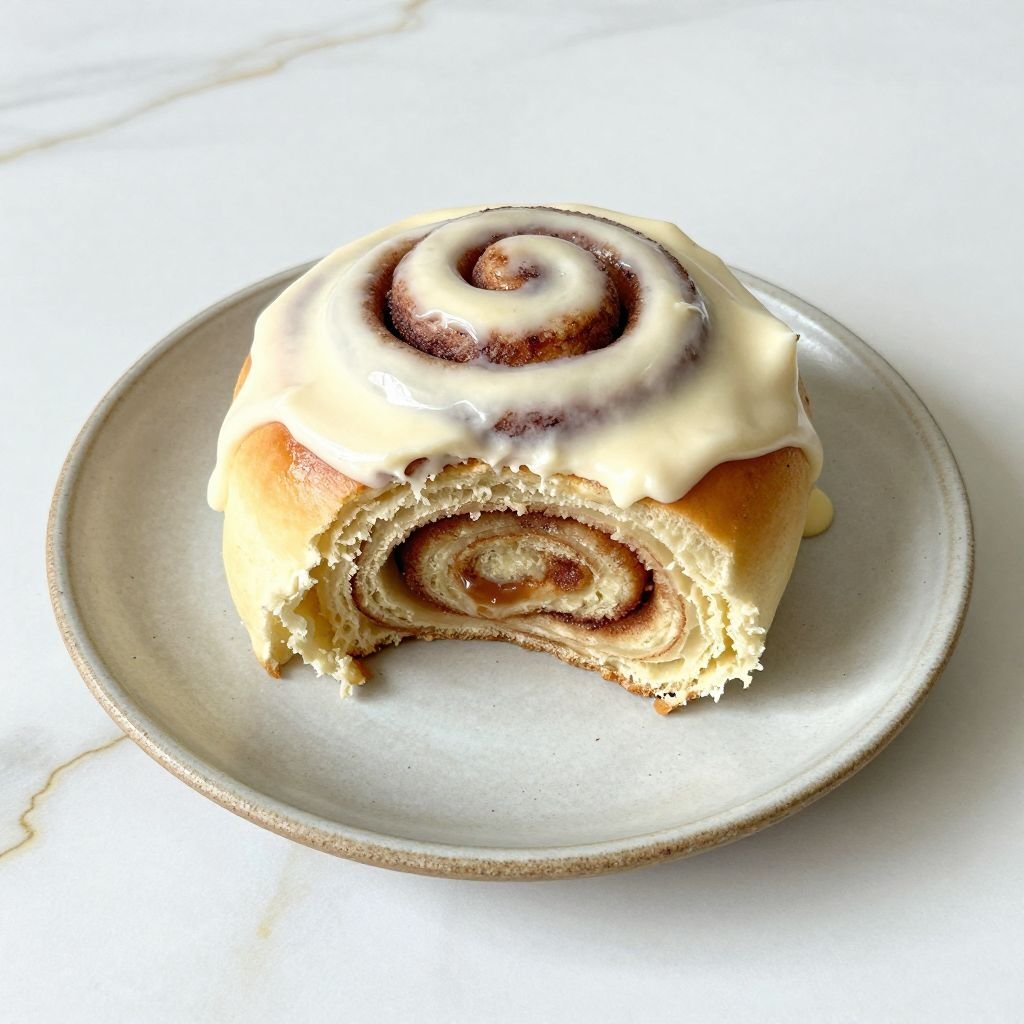 Soft Fluffy Cream Cheese Cinnamon Rolls close up