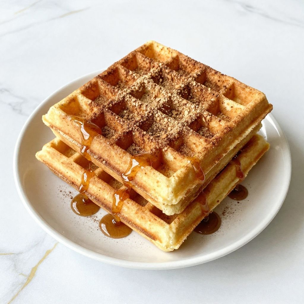 Cinnamon Sugar Churro Waffles