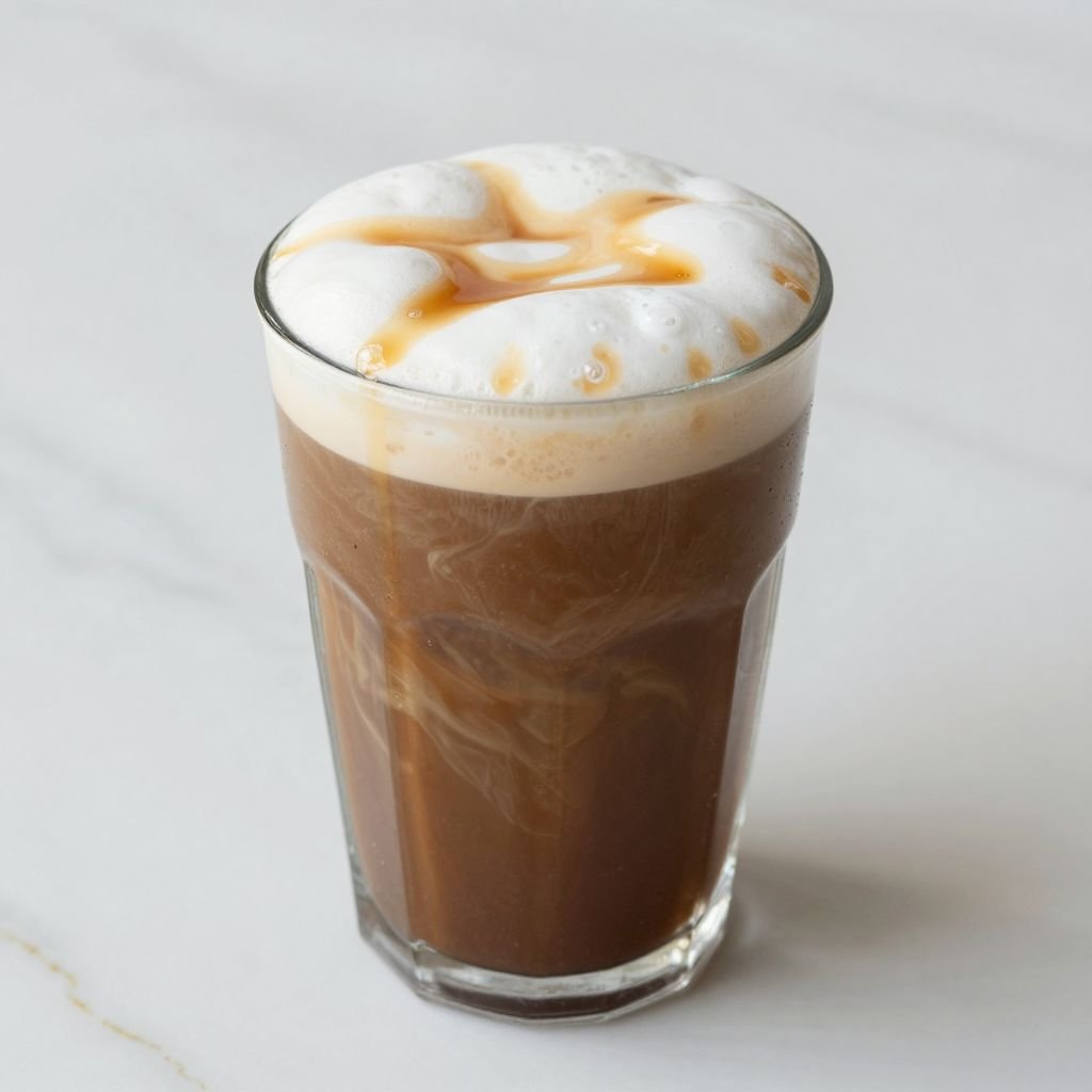 Cold Brew Vanilla Iced Coffee close up