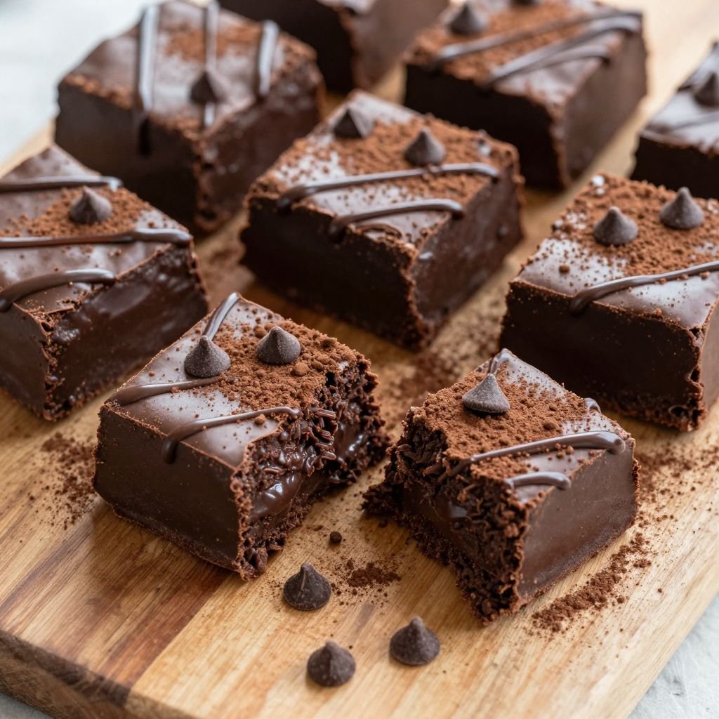Easy No-Bake Chocolate Fudge Squares