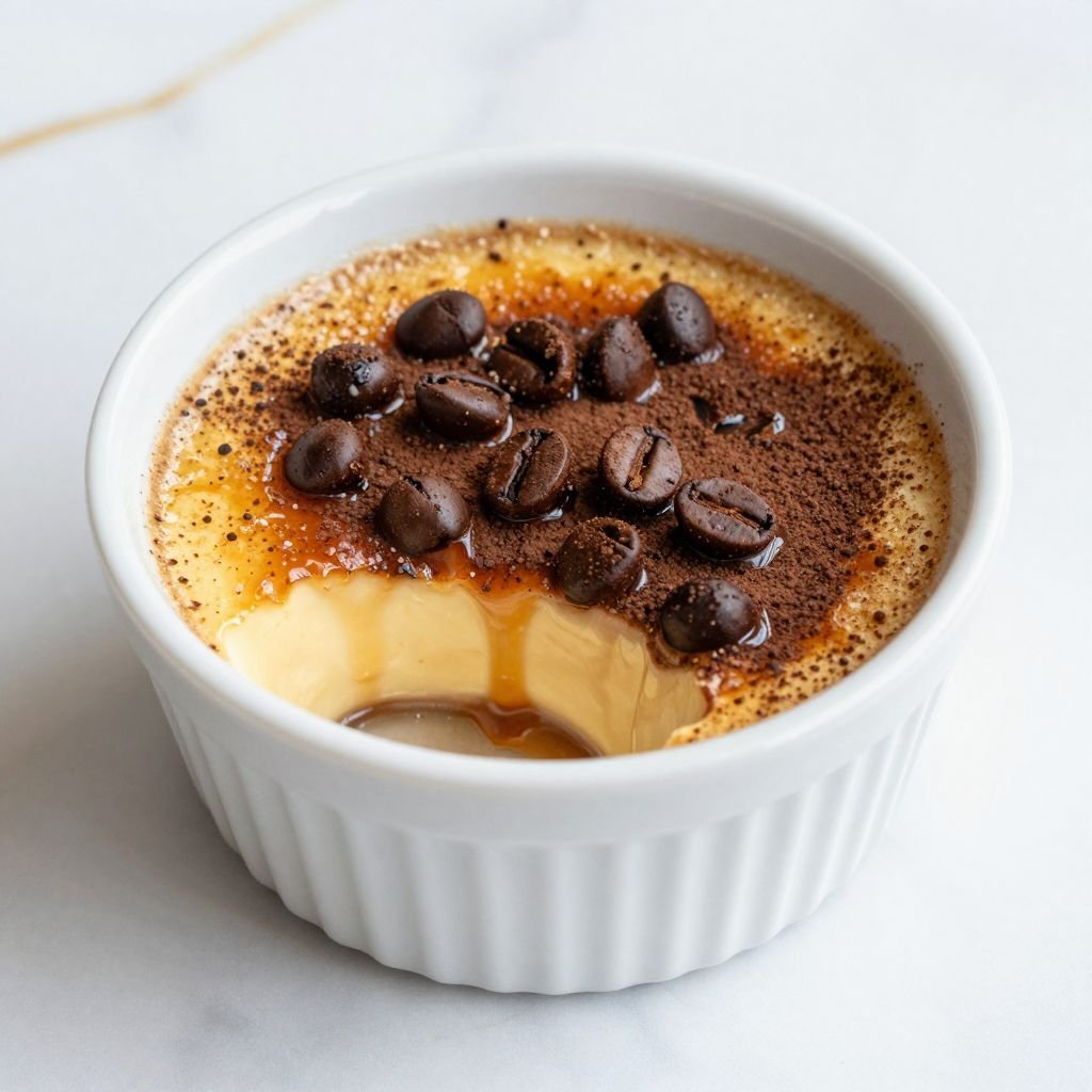 French Coffee Creme Brulee Classic close up