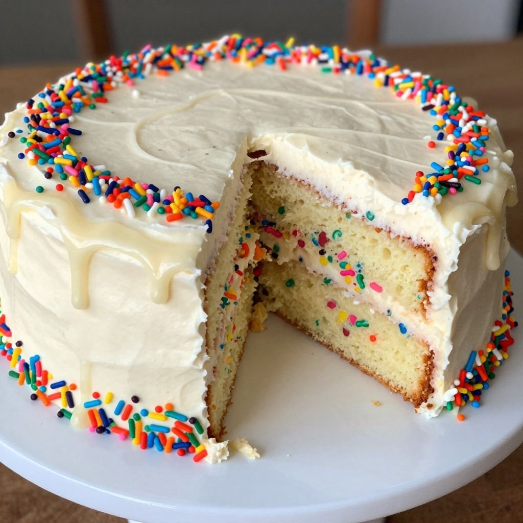 Homemade Funfetti Birthday Cake Recipe