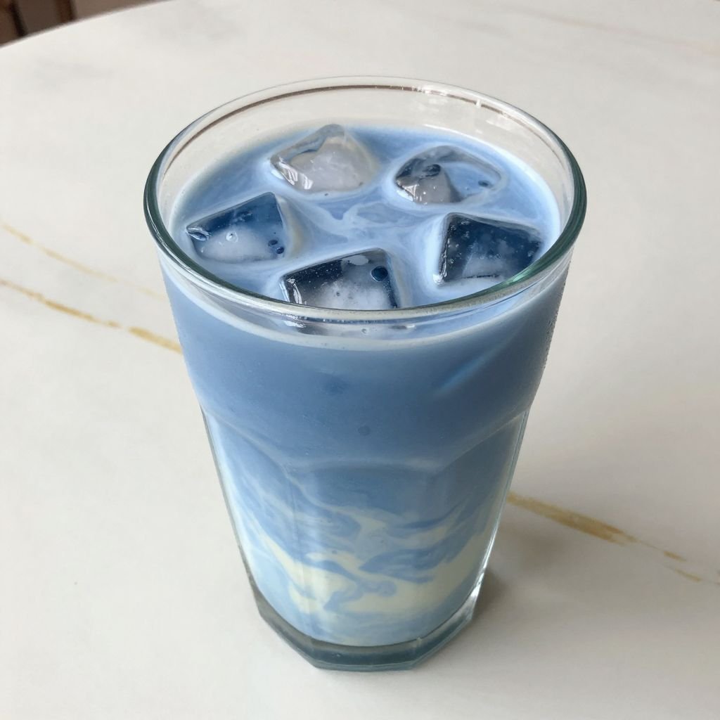 Iced Blue Butterfly Pea Latte