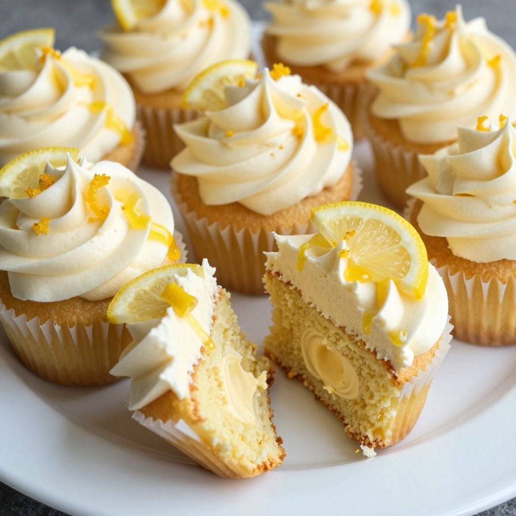 Light Lemon Cream Cheese Cupcakes