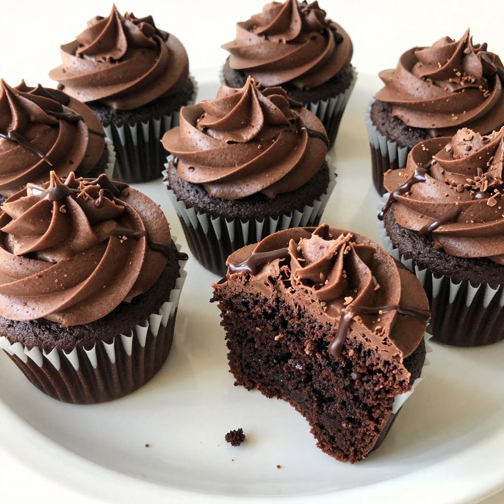 Rich Chocolate Buttercream Cupcakes Recipe