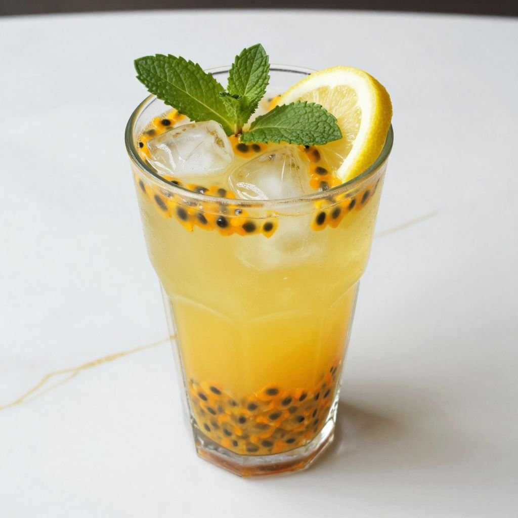Tropical Passion Fruit Lemonade Drink