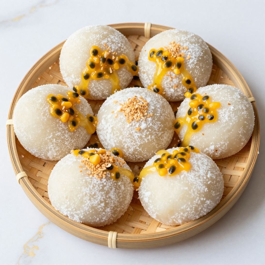 Tropical Sweet Rice Coconut Mochi