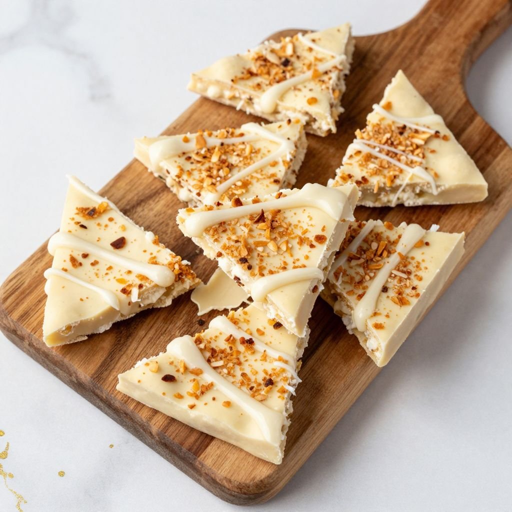 White Chocolate Toasted Coconut Bark