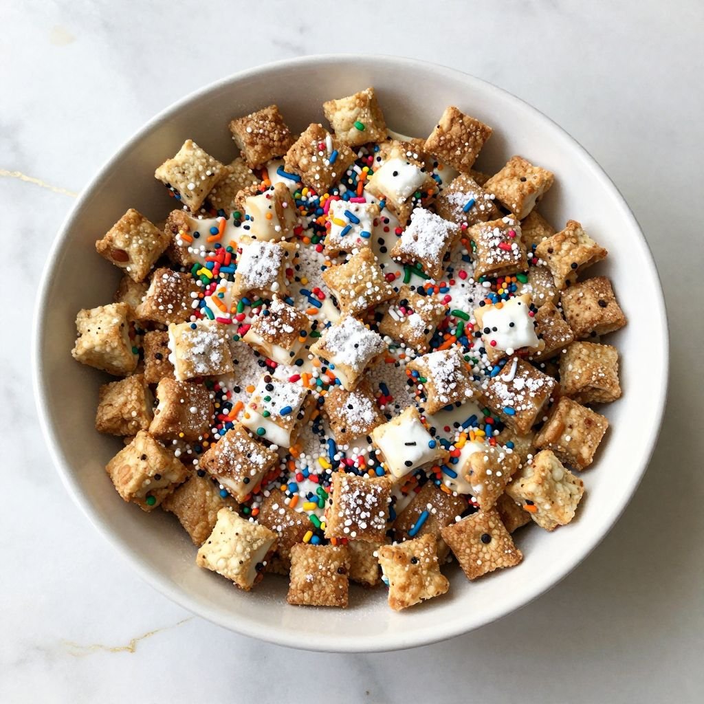 Birthday Cake Funfetti Puppy Chow