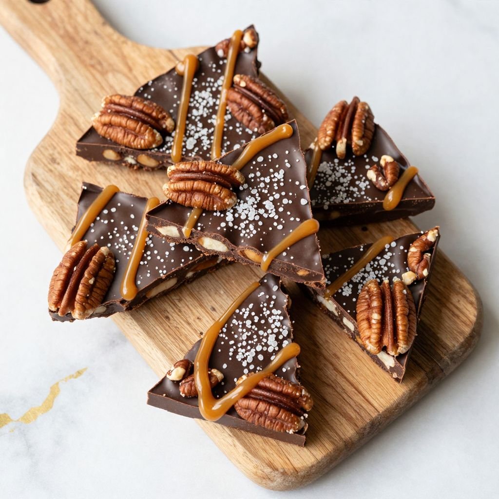 Caramel Pecan Chocolate Bark Recipe