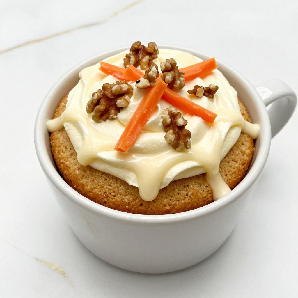 Carrot Cake Cream Cheese Mug Cake