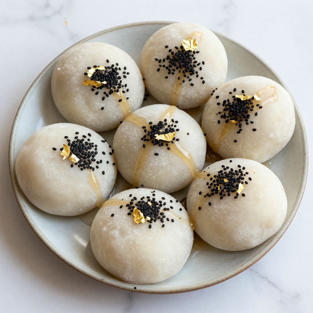 Chewy Black Sesame Mochi