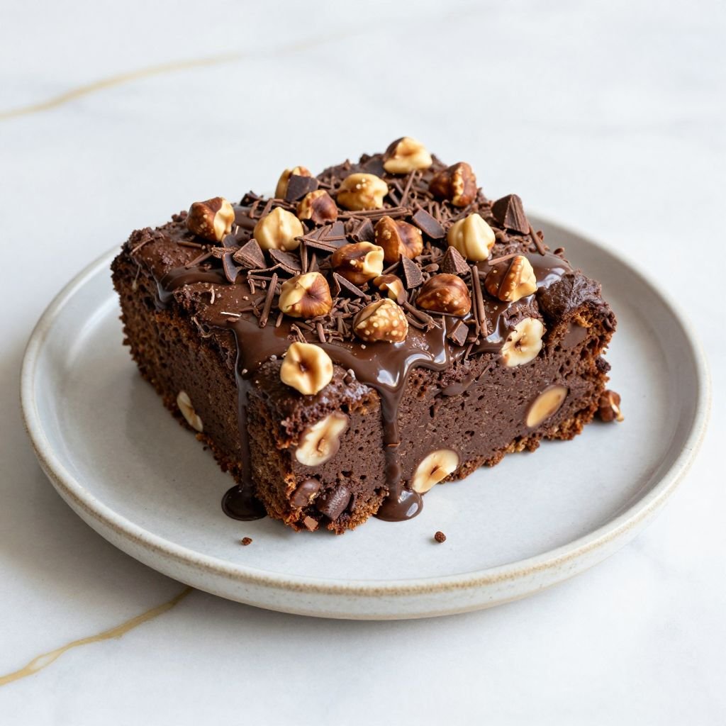 Chocolate Hazelnut Nutella Bread Pudding close up