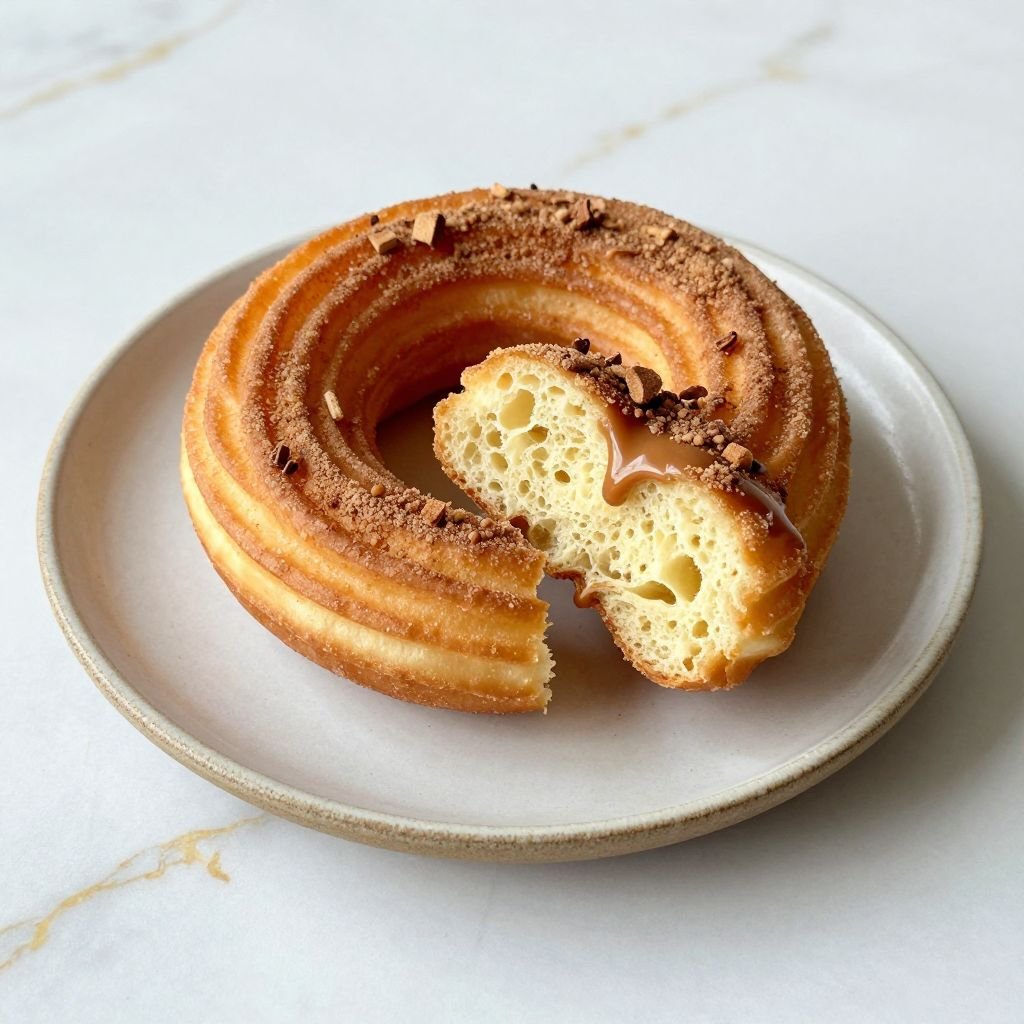 Cinnamon Sugar Churro Donuts close up