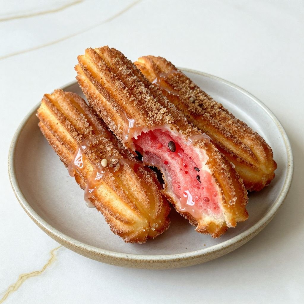 Cinnamon Sugar Watermelon Churros Recipe close up