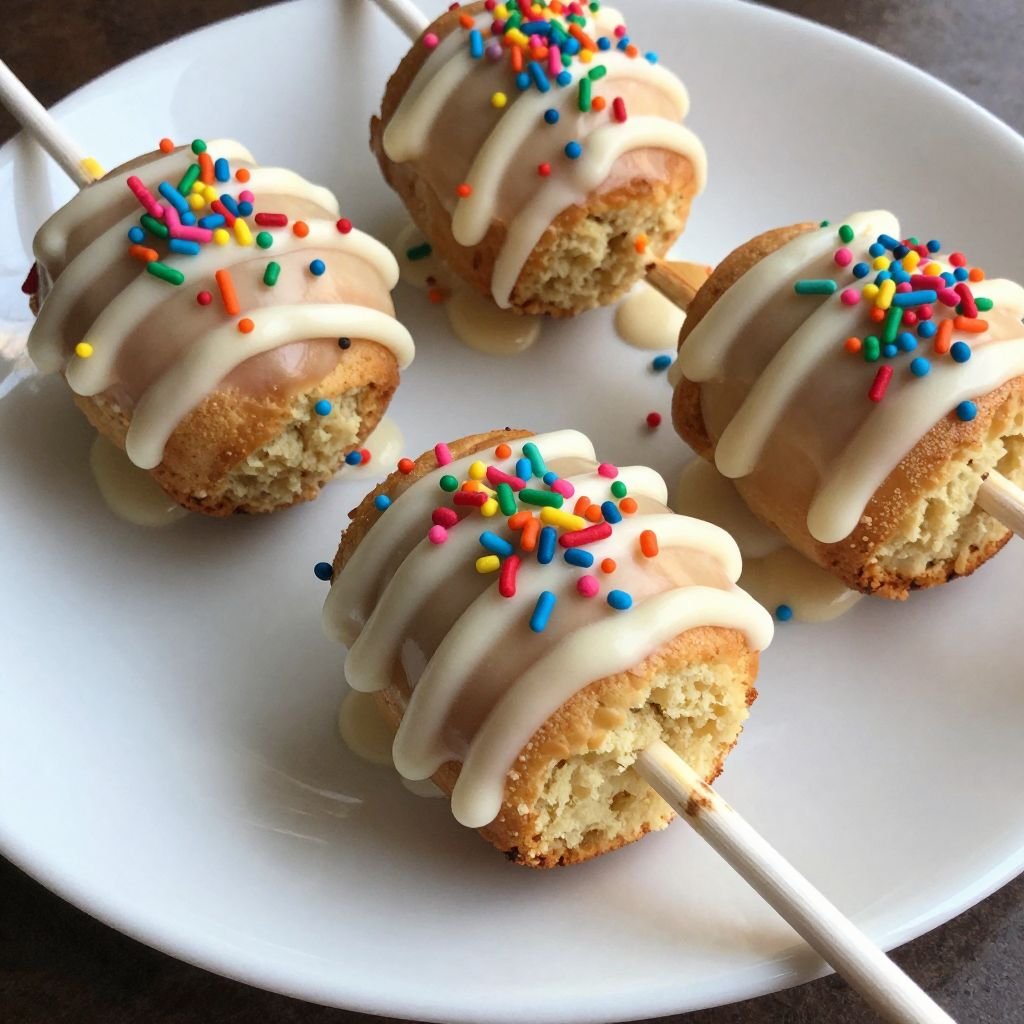 Classic Vanilla Cake Pops close up