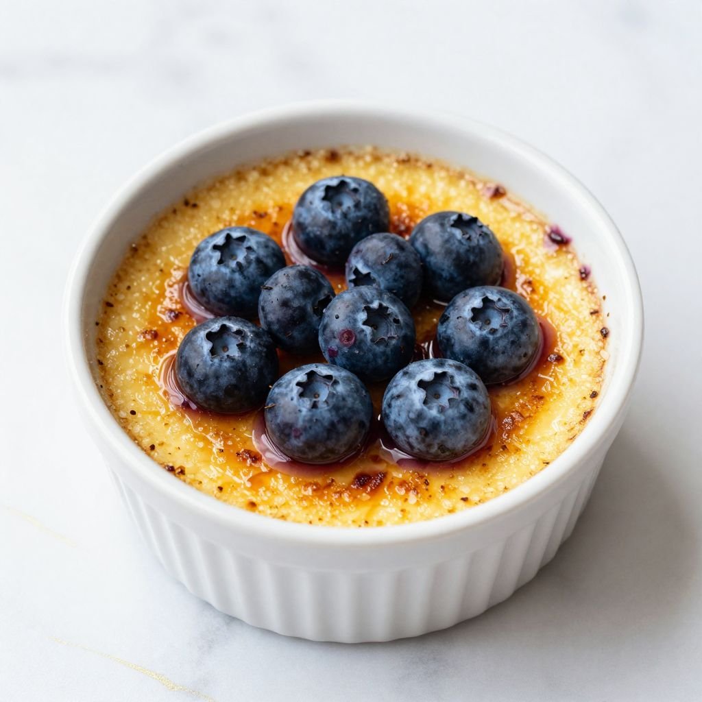 Creamy Vanilla Blueberry Custard Recipe