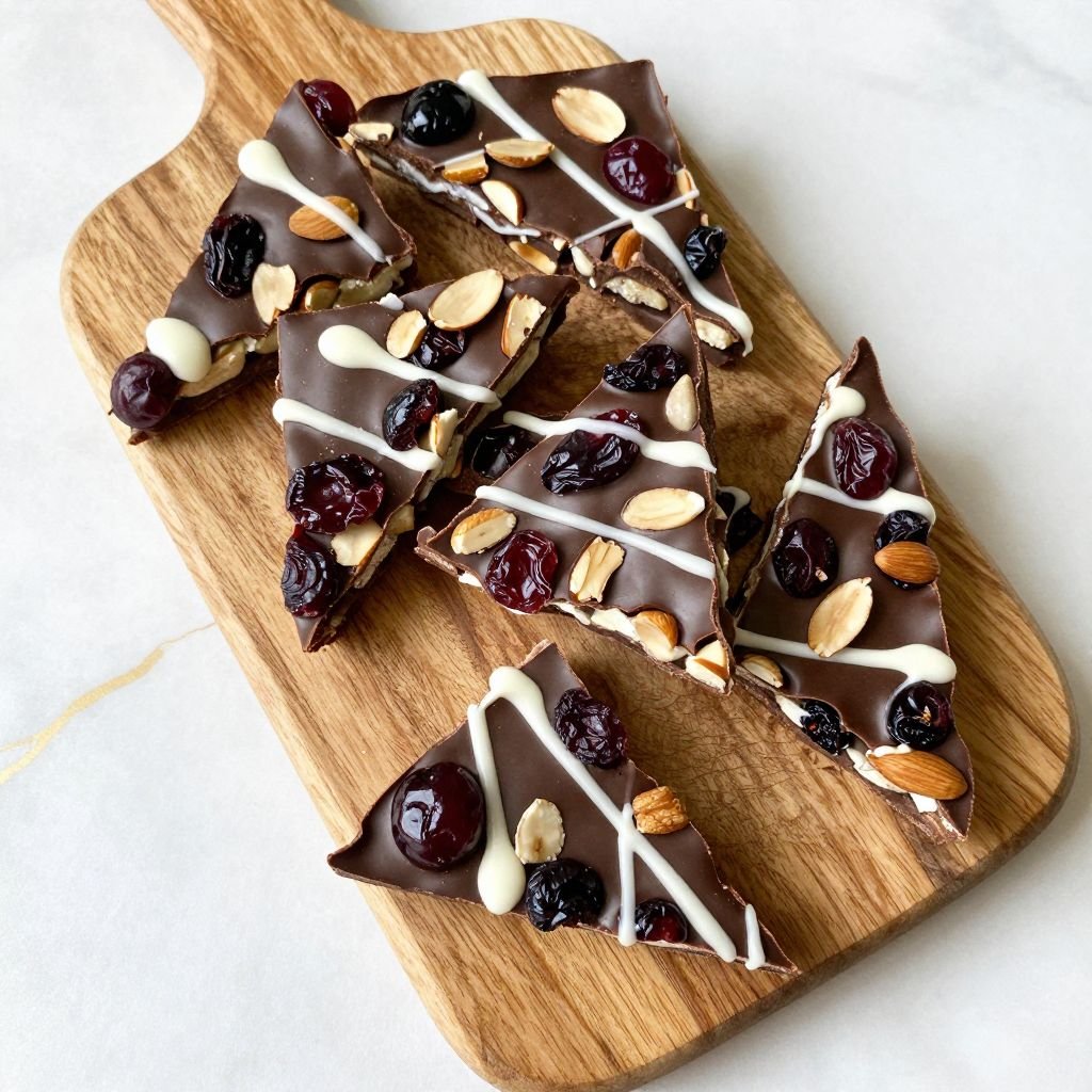 Dark Chocolate Cherry Almond Bark