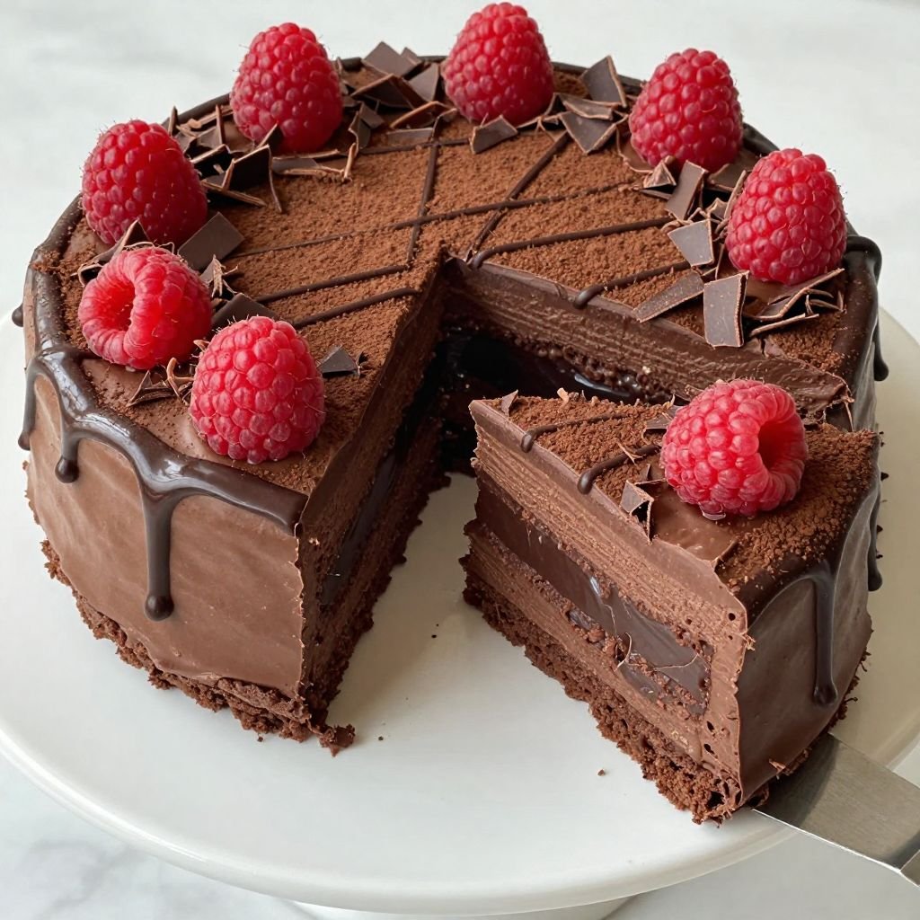 Dark Chocolate Truffle Tart Recipe