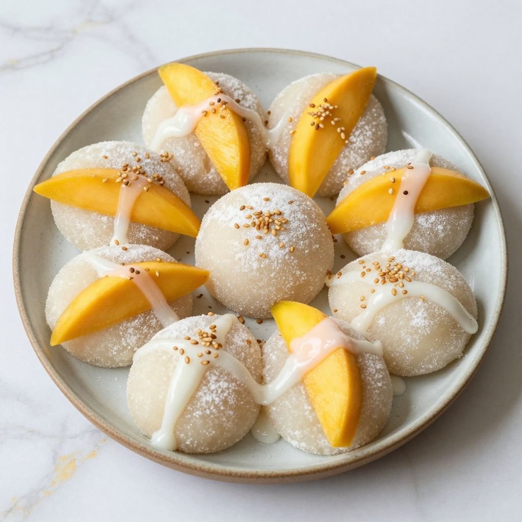 Fresh Mango Sticky Rice Mochi