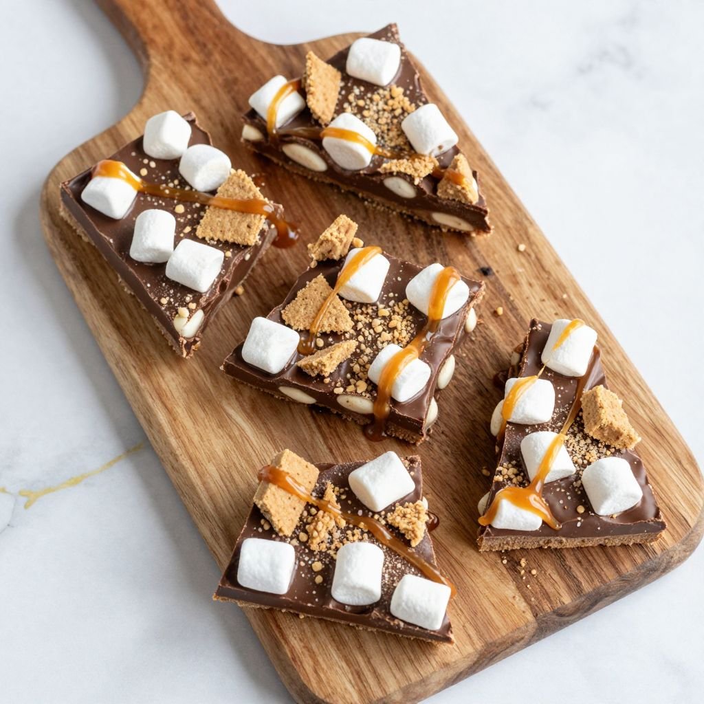 Graham Cracker Marshmallow Chocolate Bark