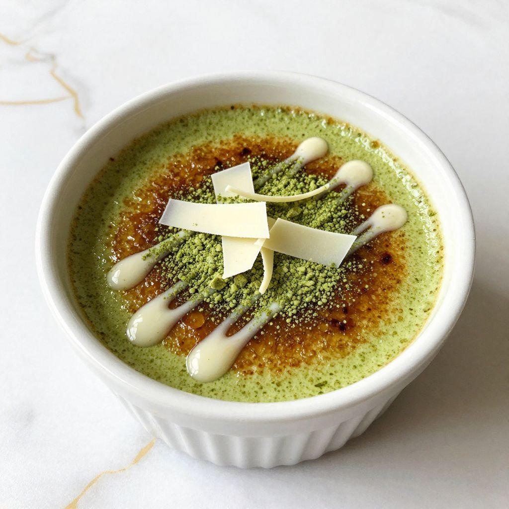Green Tea Matcha Creme Brulee