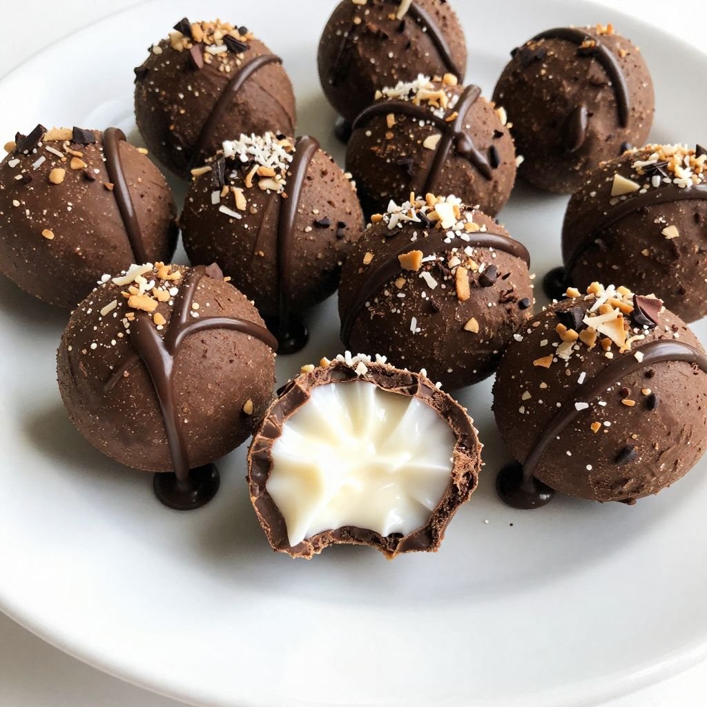 No-Bake Coconut Cream Chocolate Truffles
