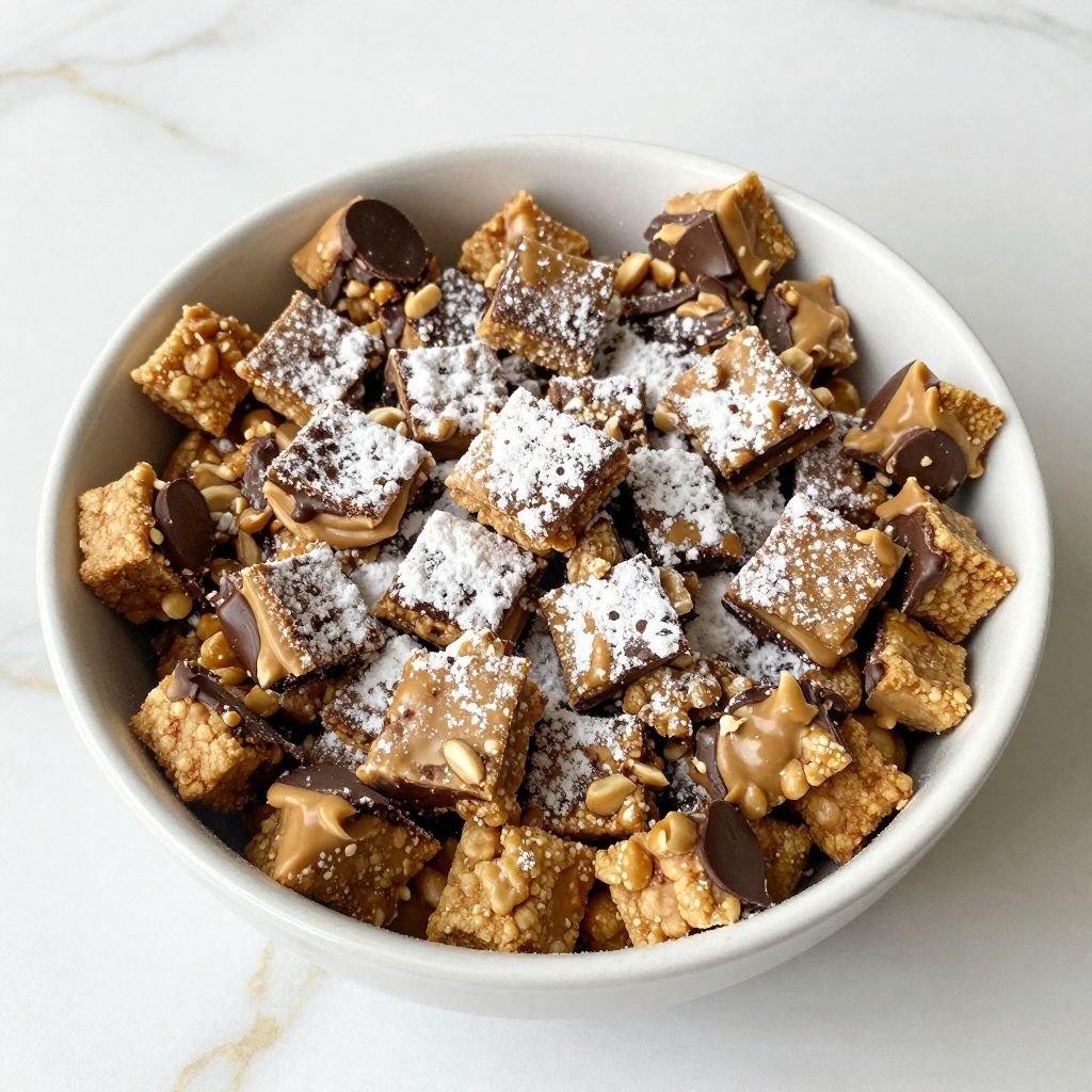 Reese's Peanut Butter Puppy Chow close up