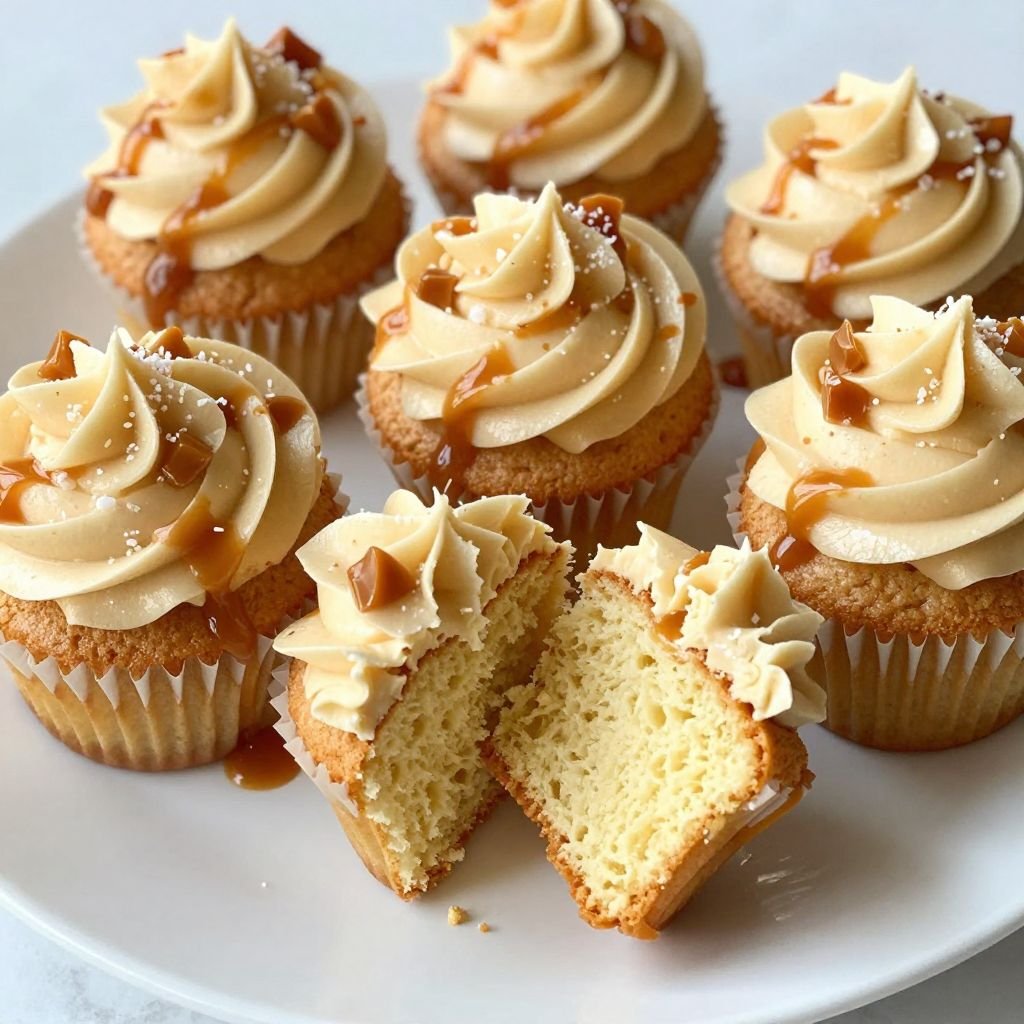 Salted Caramel Buttercream Cupcakes Recipe