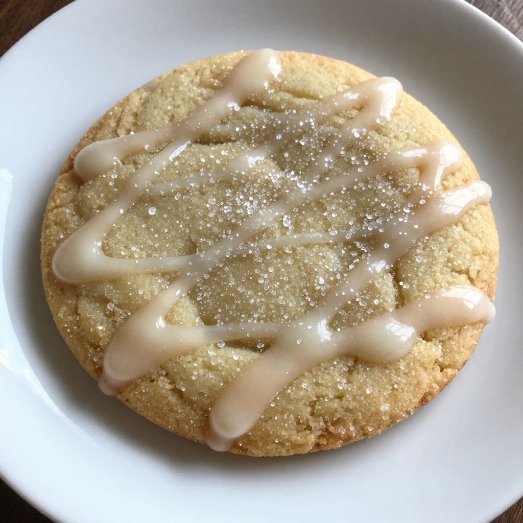 Soft Vanilla Sugar Cookies close up
