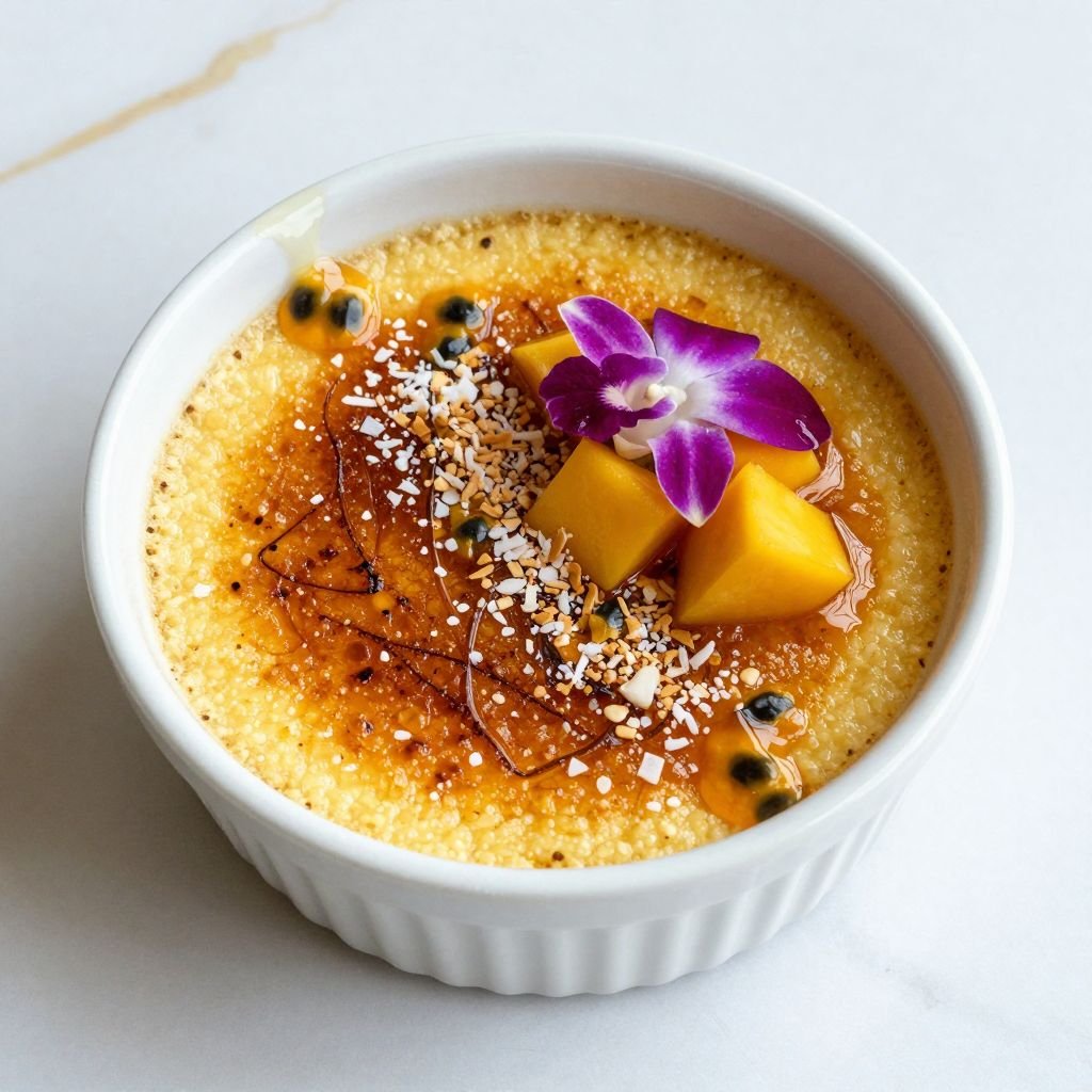 Tropical Coconut Creme Brulee Recipe